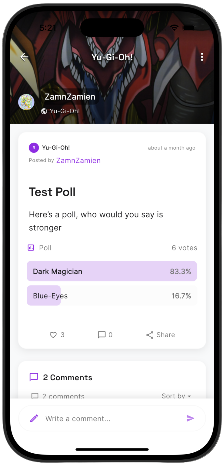 RekoGen Realm Polls